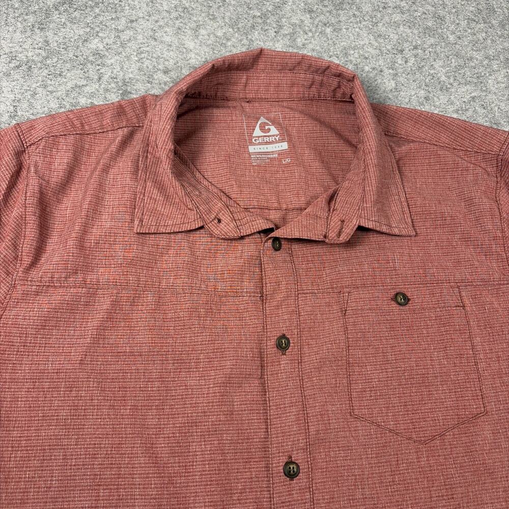 Gerry Men's Quick-Dry Tech Stretch Button-Up Shirt Size Lg